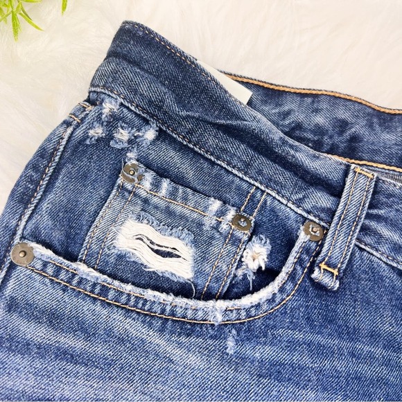 Rag & Bone Woodstock Denim Shorts Size 25 Distressed Blue Jean Shorts fo… - Picture 4 of 11